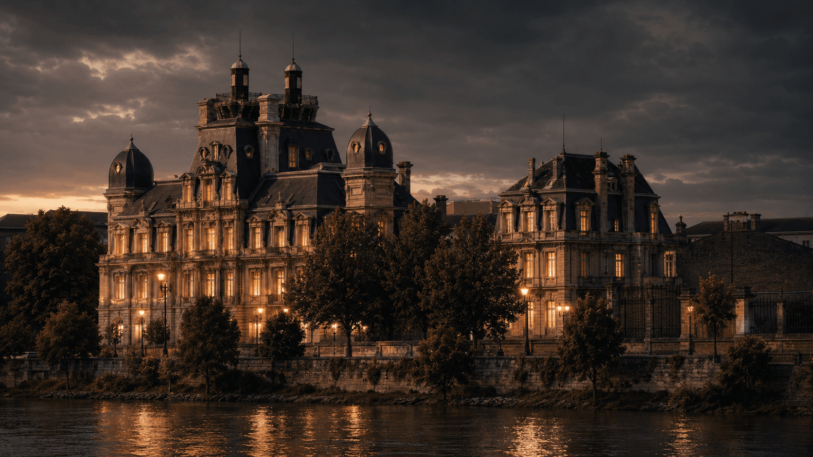Château Descas de nuit