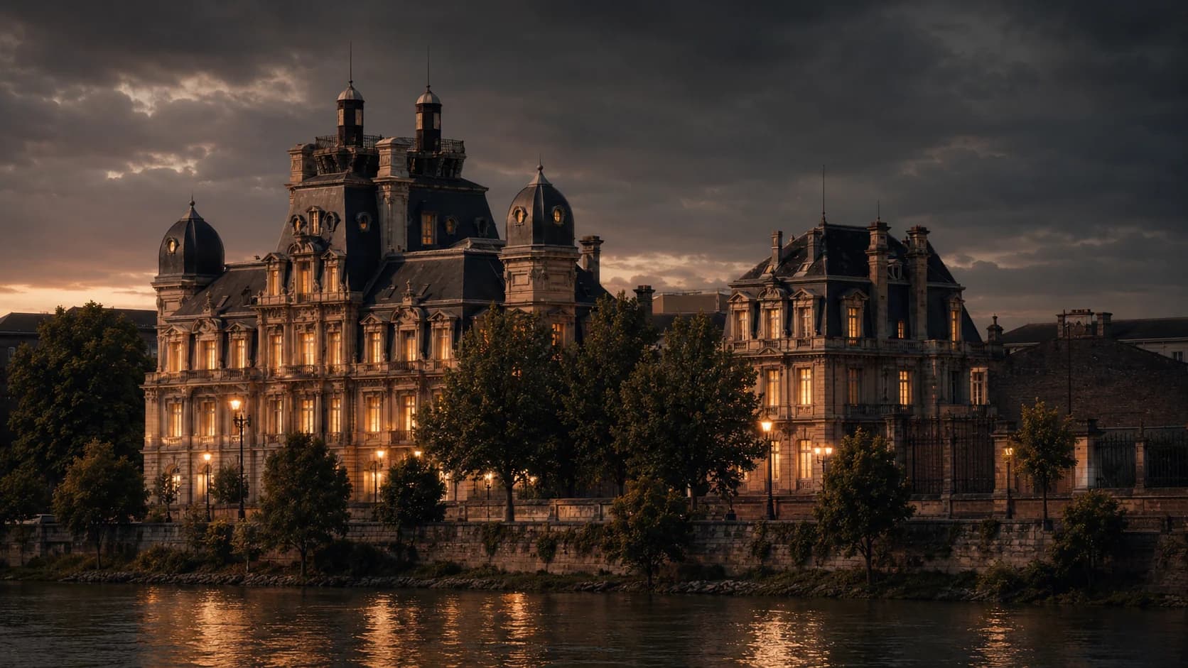 Château Descas de nuit